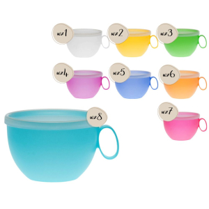Kubek z pokrywką COLORS 550ml mix